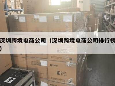 深圳跨境电商公司（深圳跨境电商公司排行榜）