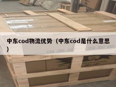 中东cod物流优势（中东cod是什么意思）