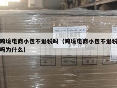 跨境电商小包不退税吗（跨境电商小包不退税吗为什么）