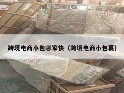 跨境电商小包哪家快（跨境电商小包裹）