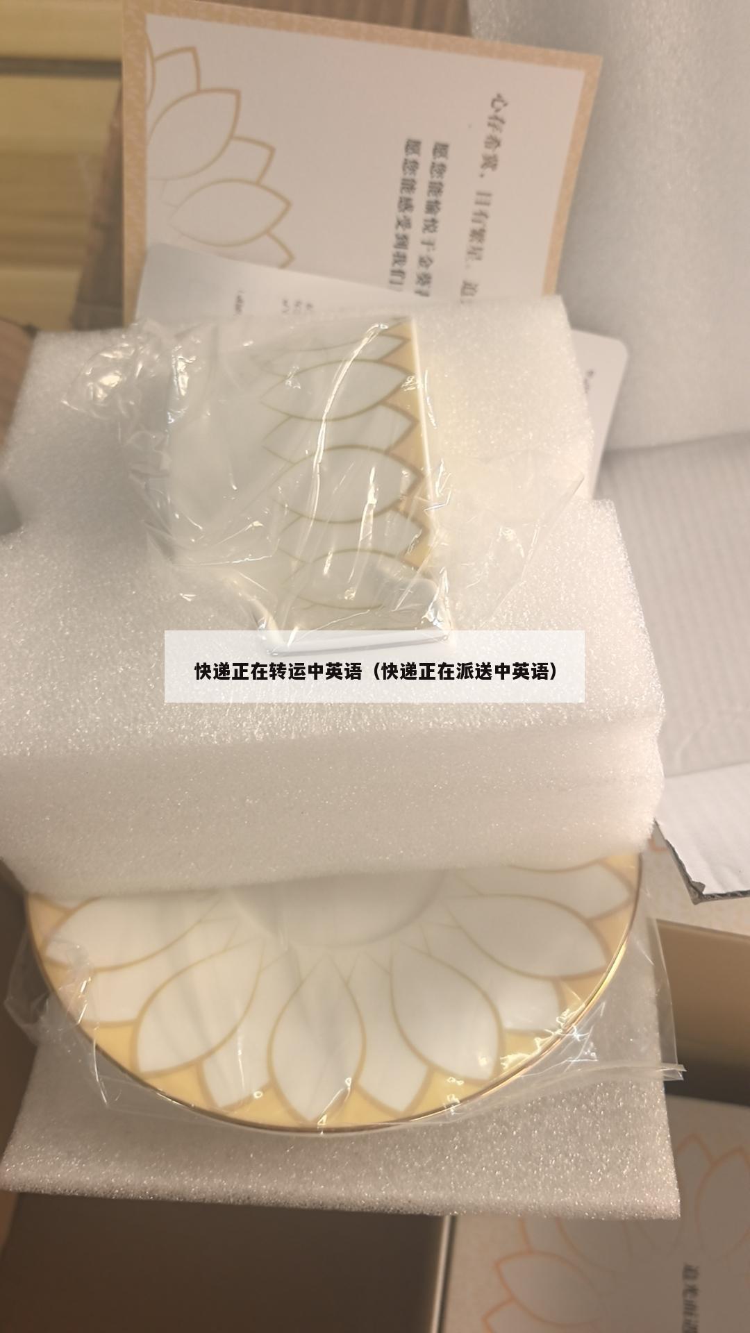 快递正在转运中英语（快递正在派送中英语）