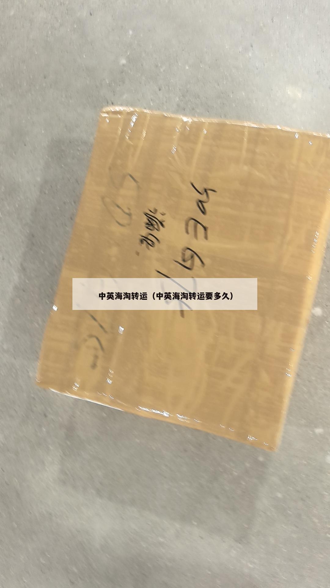 中英海淘转运（中英海淘转运要多久）