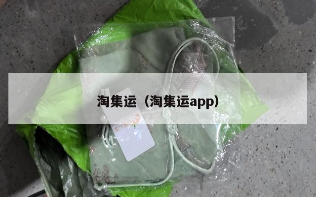 淘集运（淘集运app）