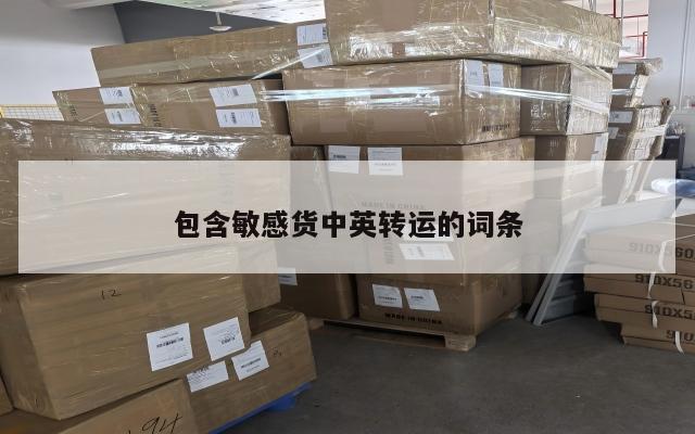 包含敏感货中英转运的词条