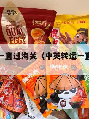 中英转运一直过海关（中英转运一直过海关怎么办）