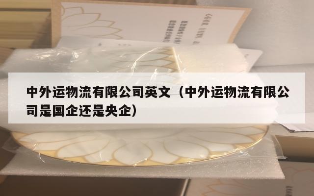 中外运物流有限公司英文（中外运物流有限公司是国企还是央企）