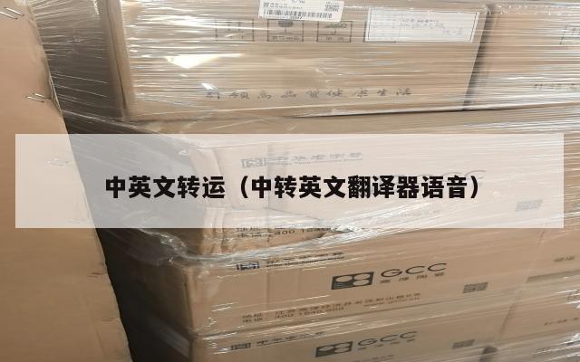 中英文转运（中转英文翻译器语音）