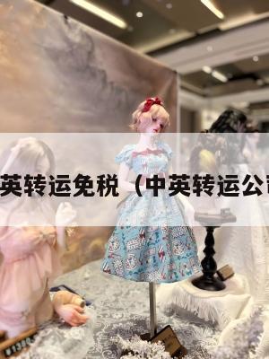 中英转运免税（中英转运公司）