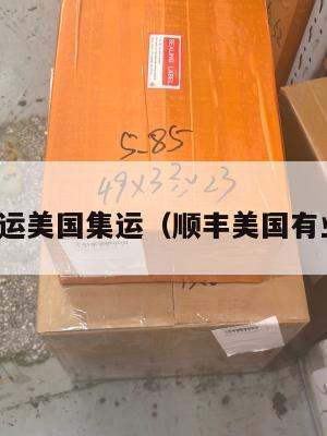 顺丰集运美国集运（顺丰美国有业务吗）