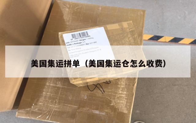 美国集运拼单（美国集运仓怎么收费）