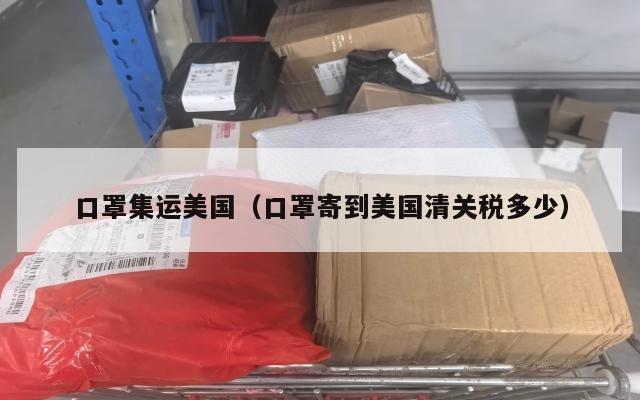 口罩集运美国（口罩寄到美国清关税多少）