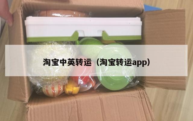 淘宝中英转运（淘宝转运app）