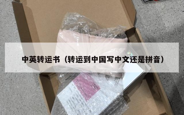 中英转运书（转运到中国写中文还是拼音）