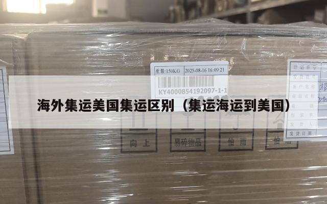 海外集运美国集运区别（集运海运到美国）