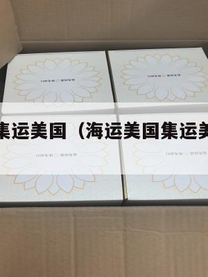 海运美国集运美国（海运美国集运美国要多久）