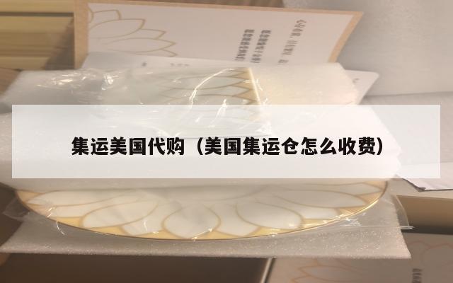 集运美国代购（美国集运仓怎么收费）