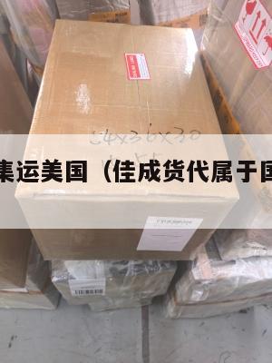 淘宝佳成集运美国（佳成货代属于国际专线吗）