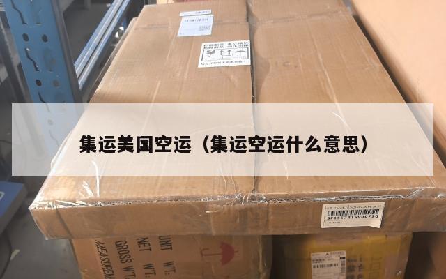 集运美国空运（集运空运什么意思）