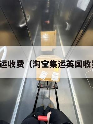 英国集运收费（淘宝集运英国收费标准）
