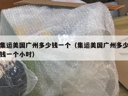 集运美国广州多少钱一个（集运美国广州多少钱一个小时）
