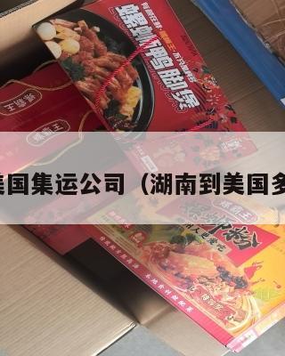 湖南到美国集运公司（湖南到美国多少公里）