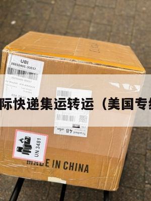 美国国际快递集运转运（美国专线快递）