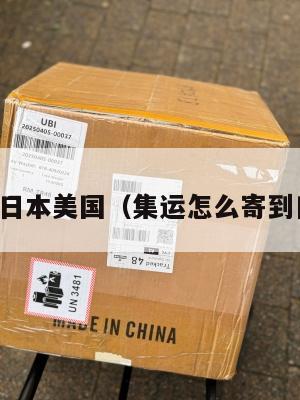 集运日本美国（集运怎么寄到日本）
