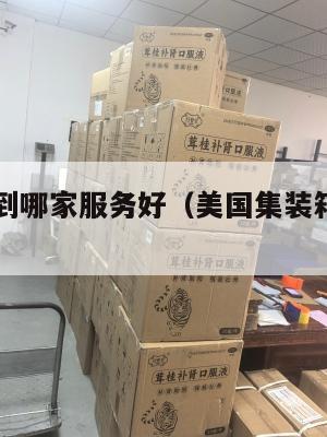 美国集运到哪家服务好（美国集装箱运输公司）