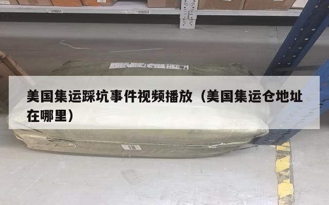 美国集运踩坑事件视频播放（美国集运仓地址在哪里）