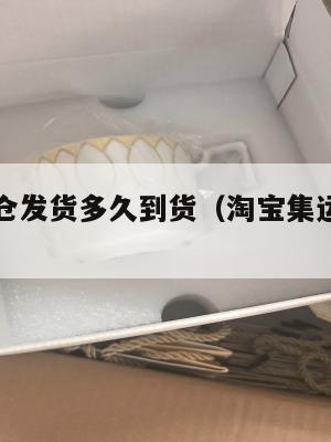 美国集运仓发货多久到货（淘宝集运仓到美国）