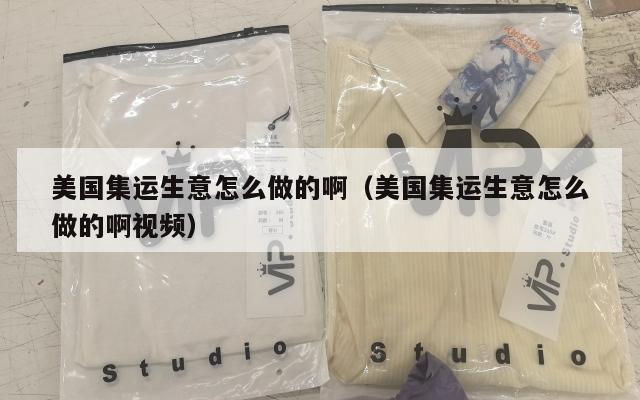 美国集运生意怎么做的啊（美国集运生意怎么做的啊视频）