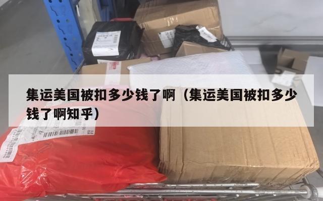 集运美国被扣多少钱了啊（集运美国被扣多少钱了啊知乎）