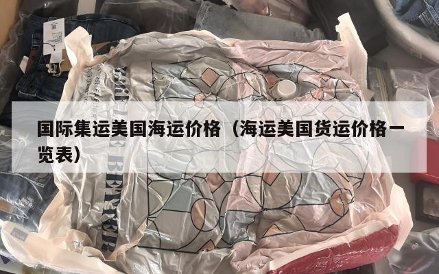 国际集运美国海运价格（海运美国货运价格一览表）