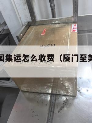 厦门到美国集运怎么收费（厦门至美国航班时间查询）