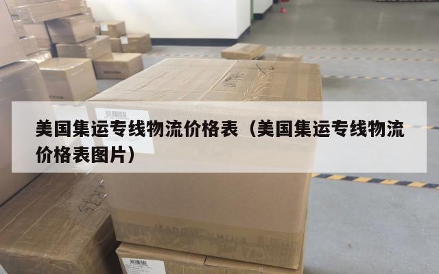 美国集运专线物流价格表（美国集运专线物流价格表图片）