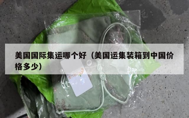 美国国际集运哪个好（美国运集装箱到中国价格多少）