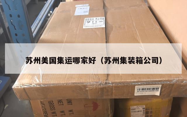 苏州美国集运哪家好（苏州集装箱公司）