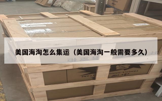 美国海淘怎么集运（美国海淘一般需要多久）