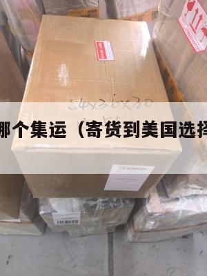 寄美国用哪个集运（寄货到美国选择哪一家快递公司呀）