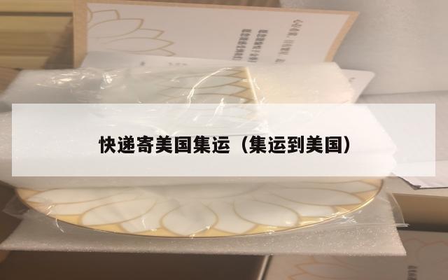 快递寄美国集运（集运到美国）