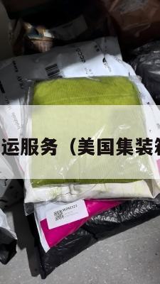美国集运转运服务（美国集装箱运输公司）