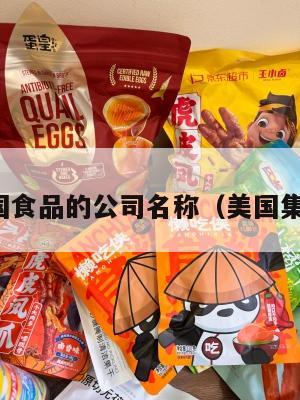 集运美国食品的公司名称（美国集运股票）