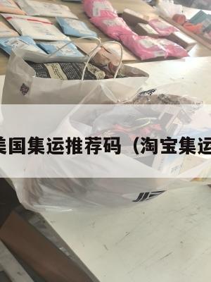 淘宝寄美国集运推荐码（淘宝集运到美国）