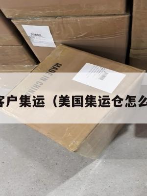 美国客户集运（美国集运仓怎么收费）
