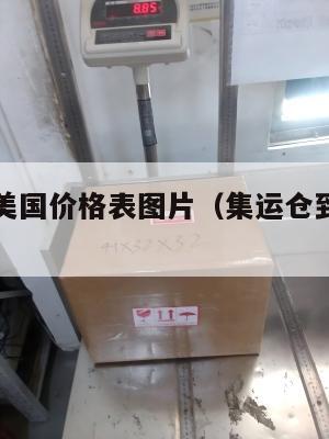 集运进货美国价格表图片（集运仓到美国要多久）