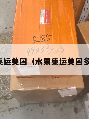 水果集运美国（水果集运美国多少钱）