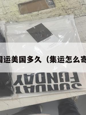 集运中国运美国多久（集运怎么寄到美国）