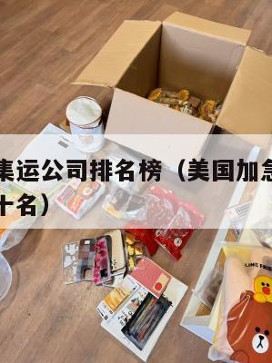 美国加急集运公司排名榜（美国加急集运公司排名榜前十名）