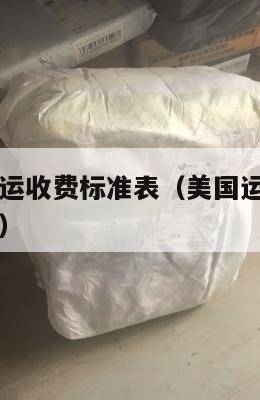 美国集运海运收费标准表（美国运集装箱到中国价格多少）