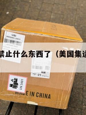 美国集运禁止什么东西了（美国集运仓地址在哪里）